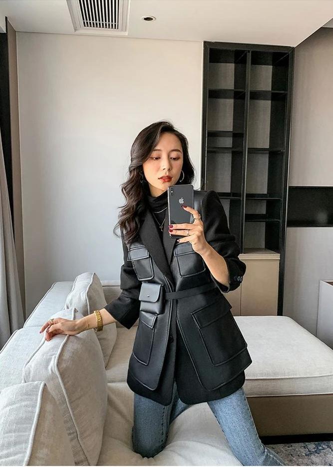 Manteau Femme Chic à Manches Longues Élégant Classique - LuxeStyle