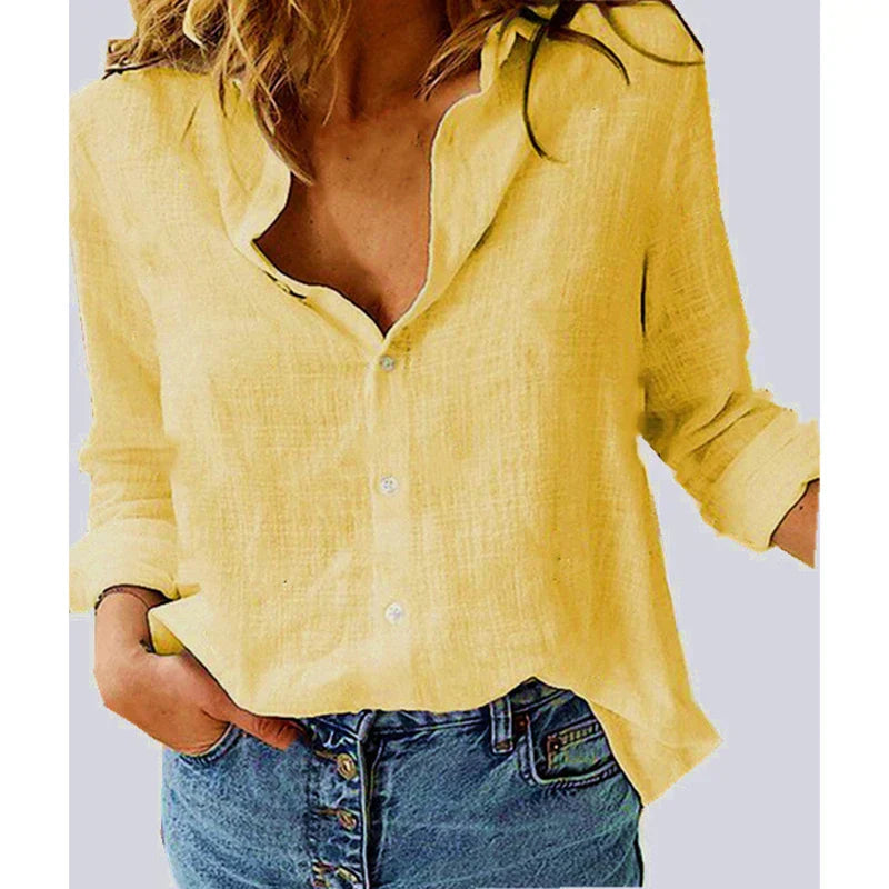 Chemise Femme Cotonnée Estivale à Fleur