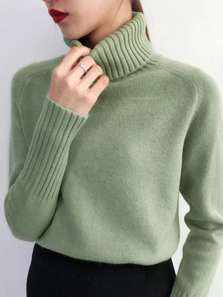 Pull Femme Hiver Très Chaud en Maille épaisse - LuxeStyle