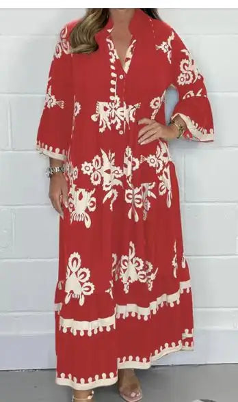 Robe de soirée élégante fleurie femme