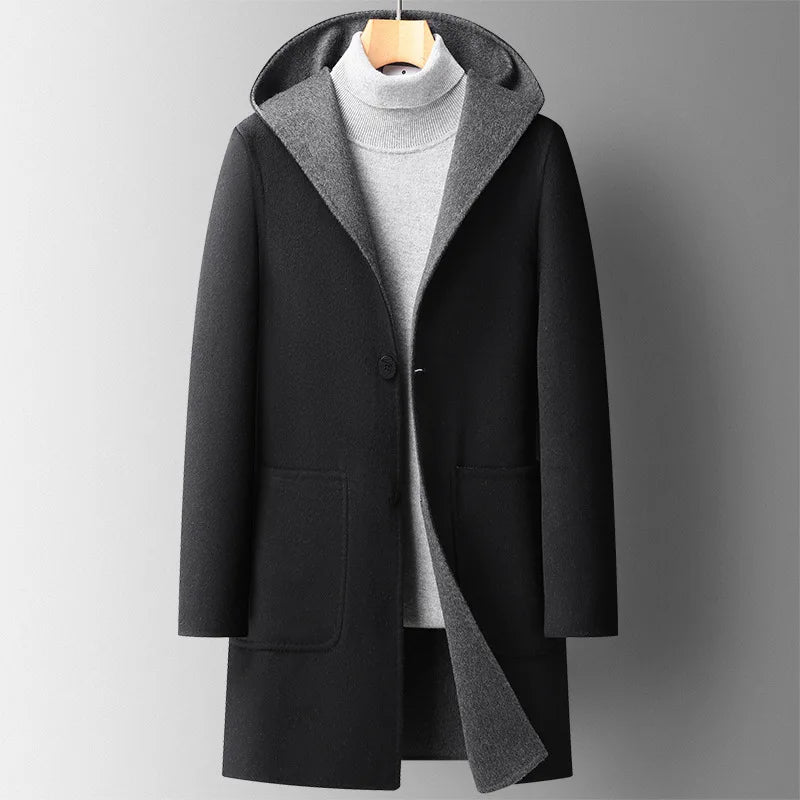 Parka Hiver Homme avec Capuche et Poches Doublées