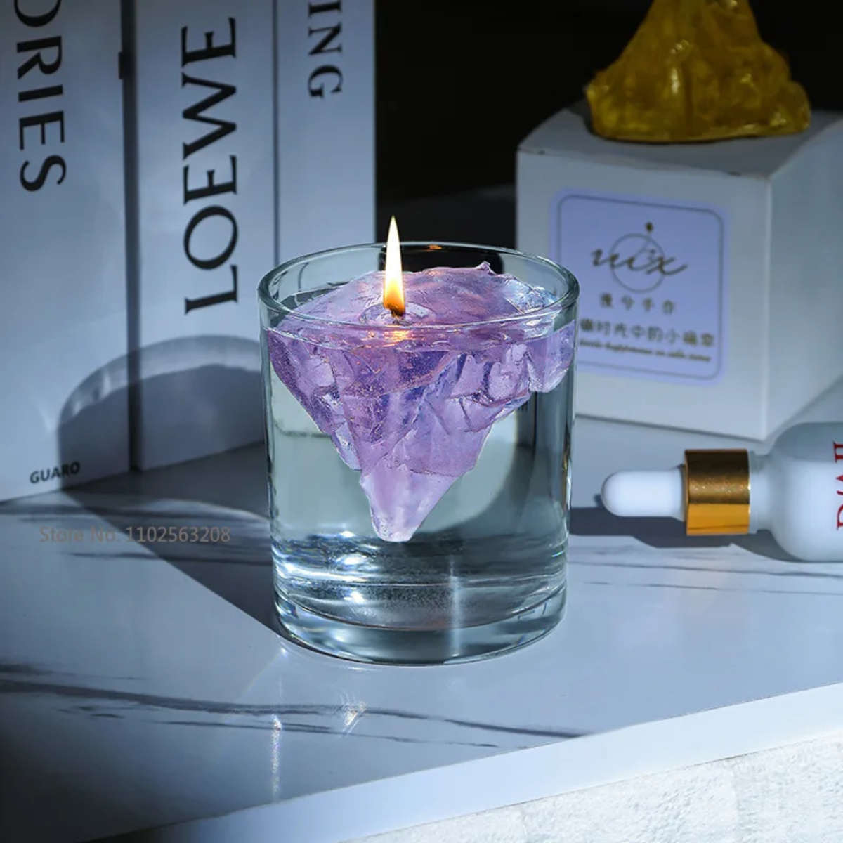 Bougies Décoratives Texturées Hautes