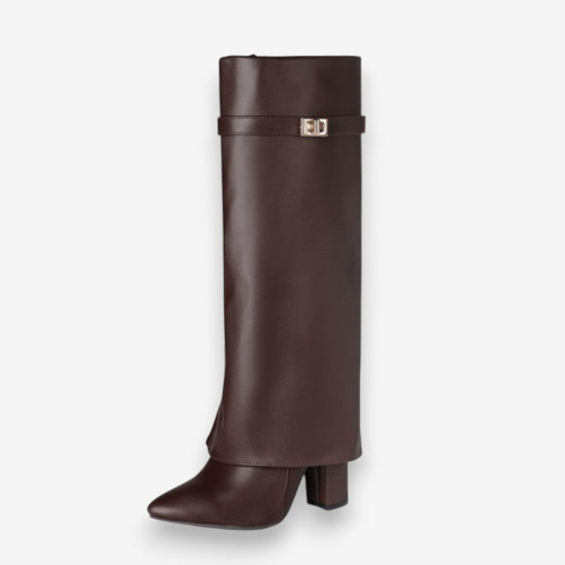 Bottes Femmes Élégantes à Talon Bloc
