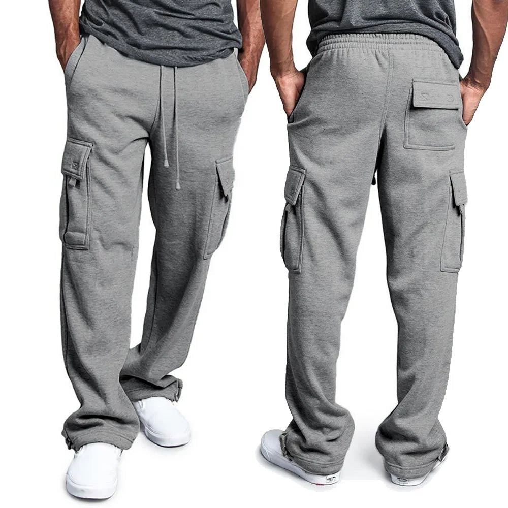 Pantalon Cargo Homme Noir Utilitaire - LuxeStyle