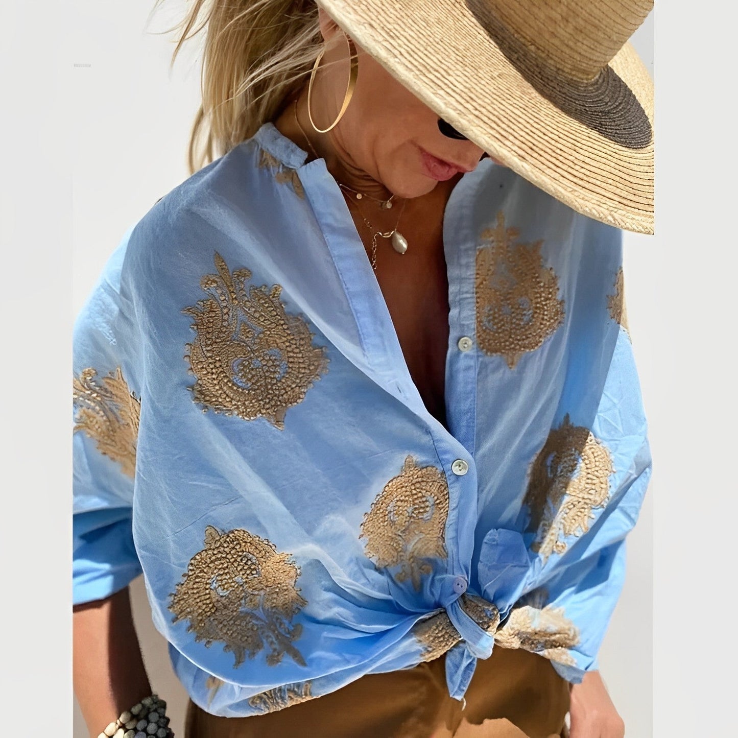 Blouse Été Légère Femme - Haut Décontracté Chic Boho