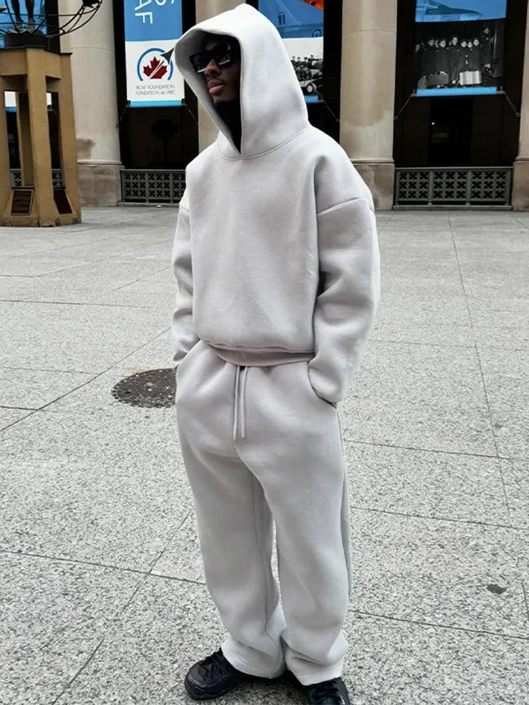 Tenue Casual Hiver pour Homme avec Sweat et Pantalon - LuxeStyle