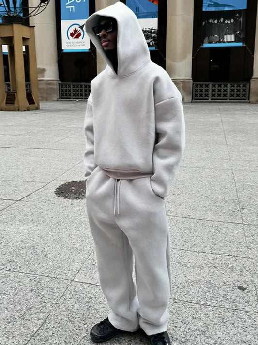 Tenue Casual Hiver pour Homme avec Sweat et Pantalon - LuxeStyle