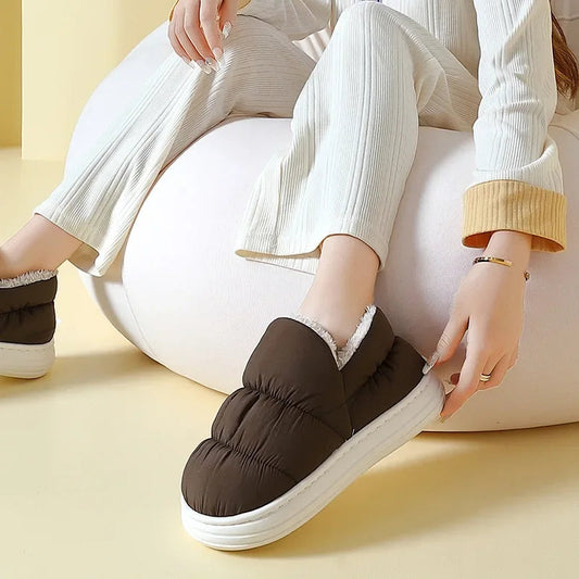 Chaussons Hiver Douillets Imperméables - LuxeStyle