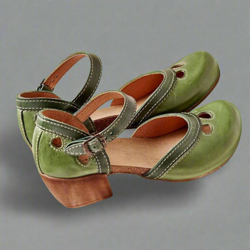 Chaussures Cuir Enfant Décorées Boutons