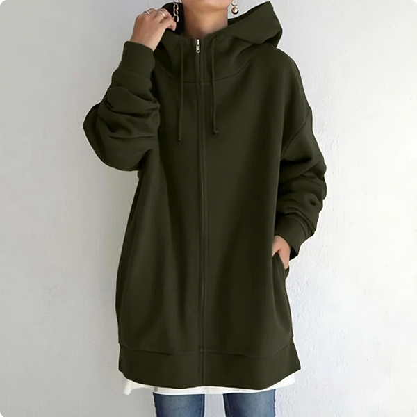 Sweat à capuche confortable avec poche et cordon ajustable