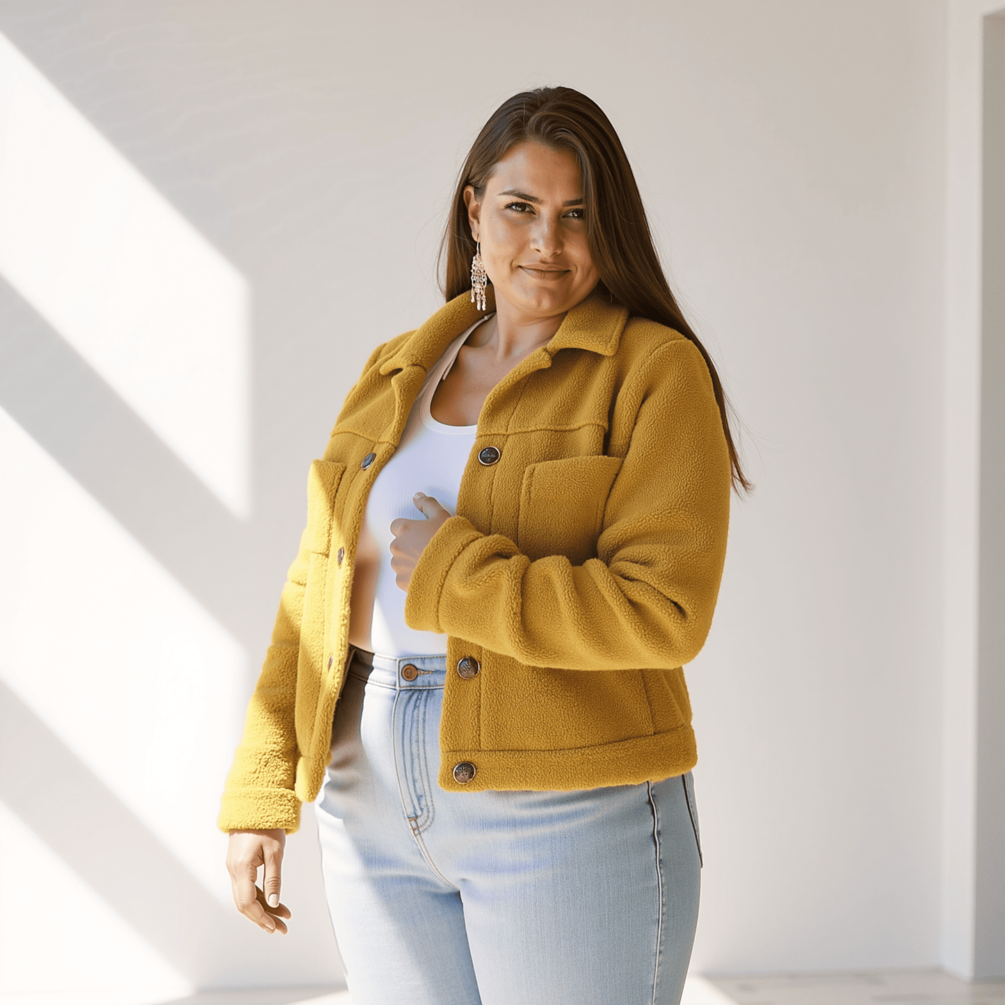 Manteau Femme Hiver Douillet à Fermeture Éclair