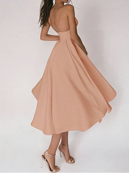 Charline™ – Robe de Soirée Longue Élégante Col en V