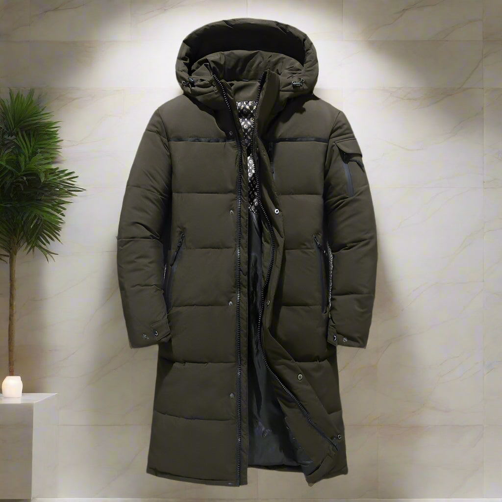 Manteau Hiver Homme à Capuche Zippé