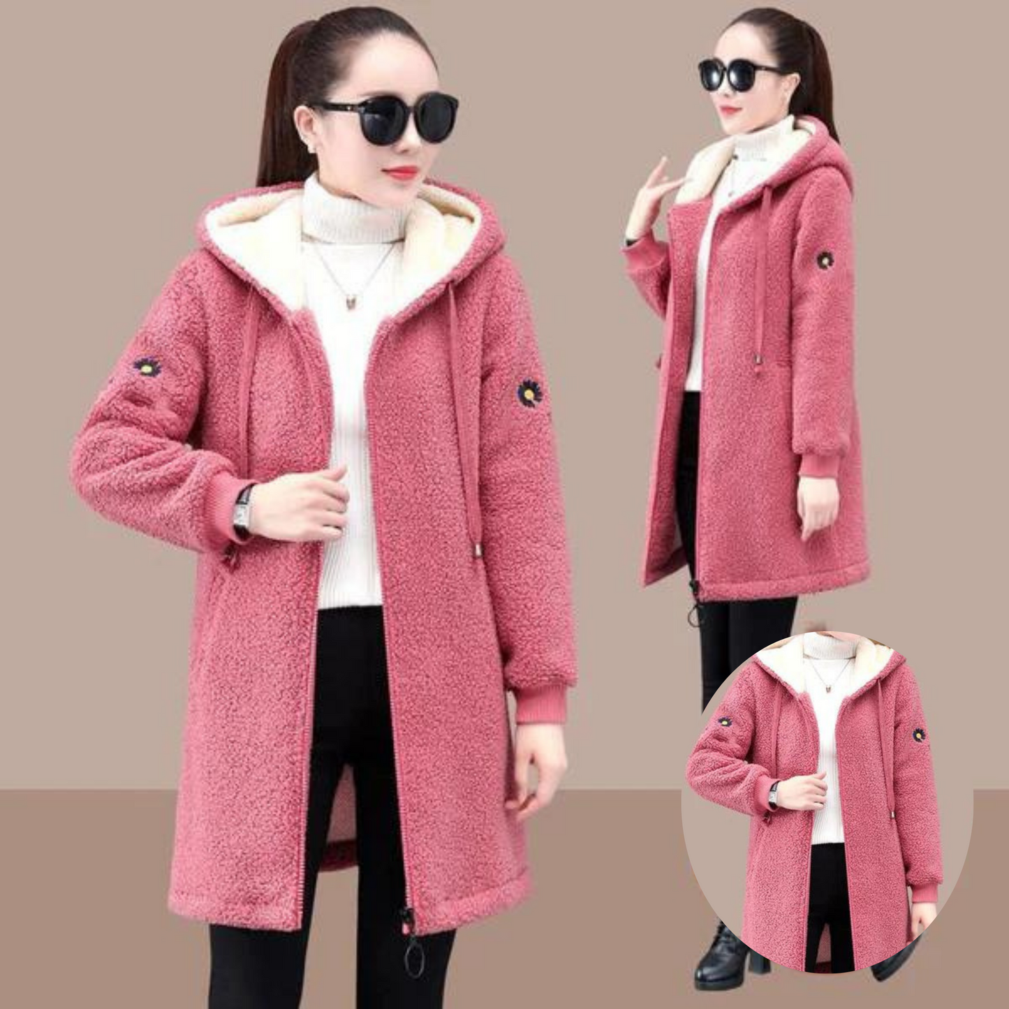 Manteau Femme Hiver Long Élégant à Boutons - LuxeStyle