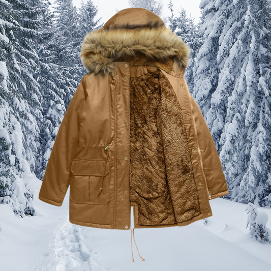 Veste Étanche pour Femme avec Capuche et Fermeture Éclair - LuxeStyle