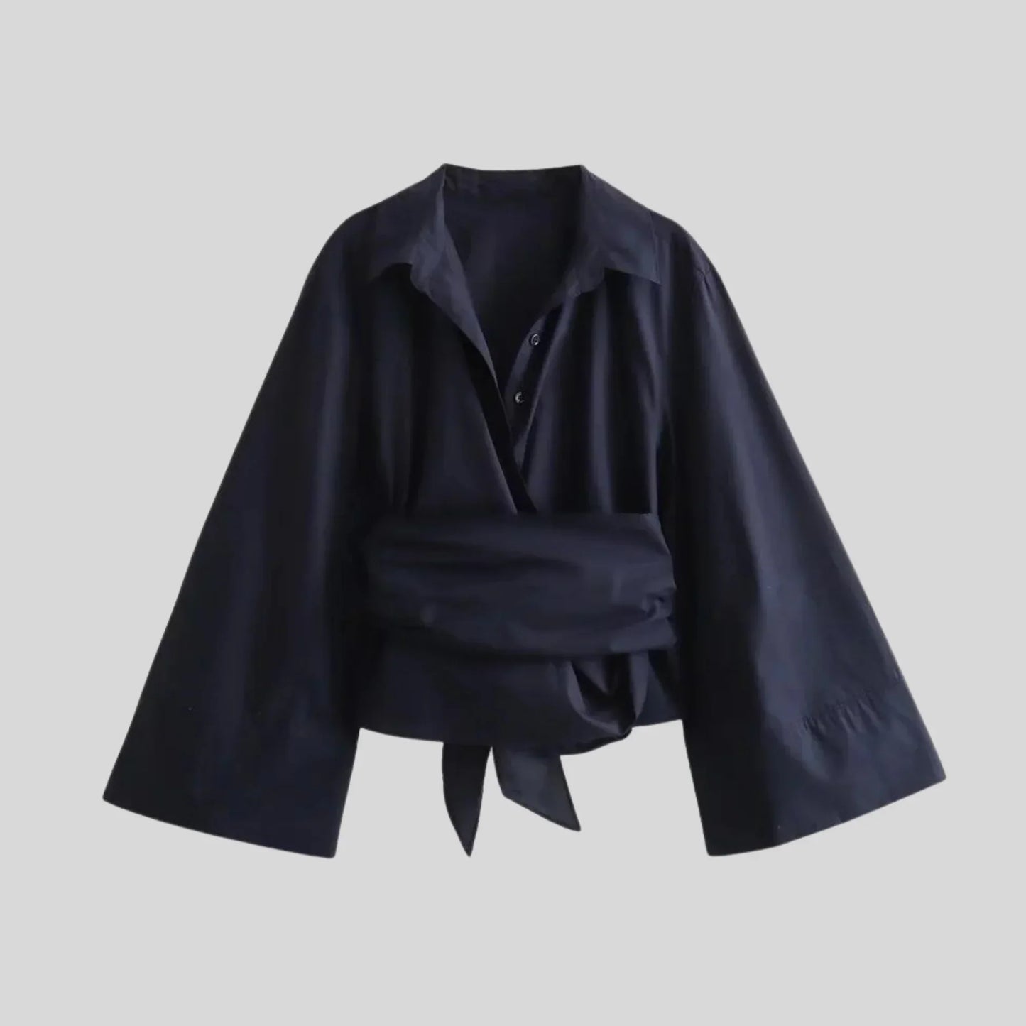 Anei - Haut Élégant Double Boutonnage Col en V Classique - LuxeStyle