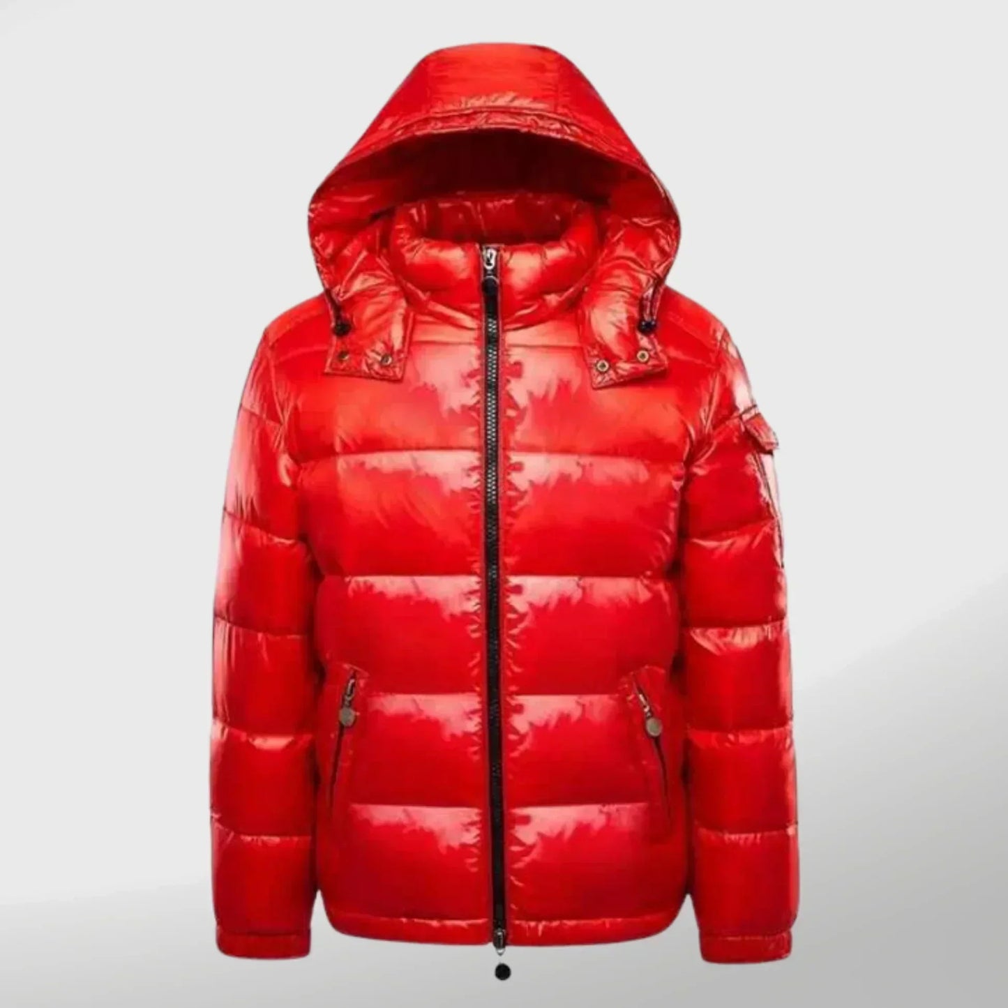 Parka noir homme à fermeture éclair