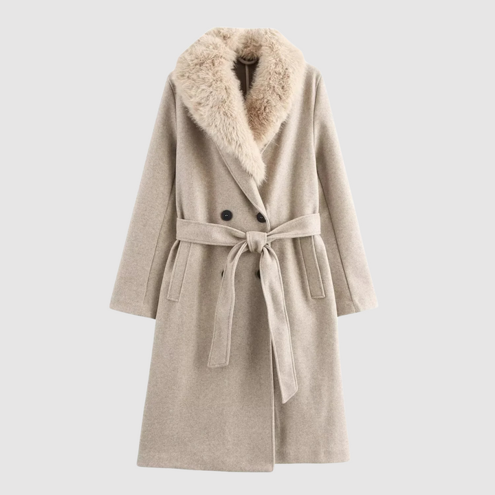 Manteau Femme Hiver Chic avec Ceinture Adjustable - LuxeStyle