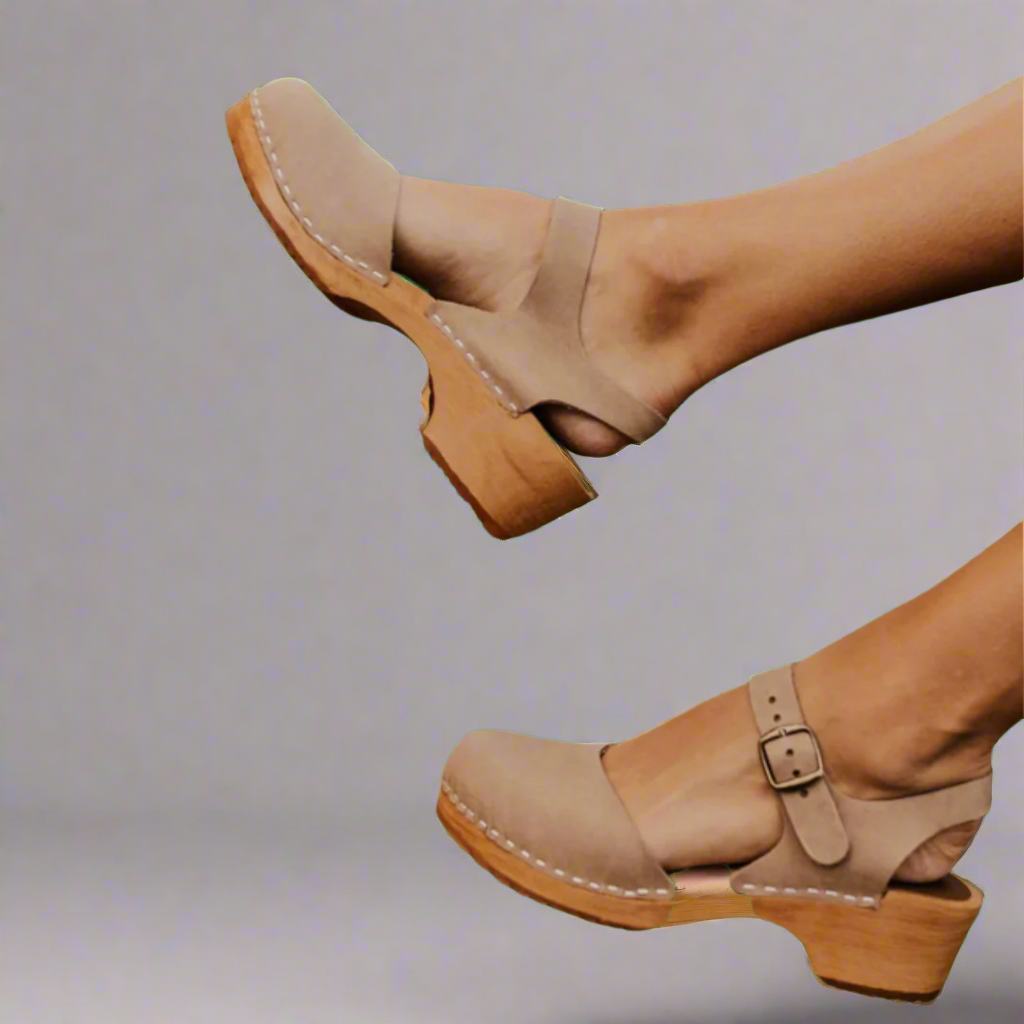 Chaussures Hauts Talons Cuir Brun Élégantes