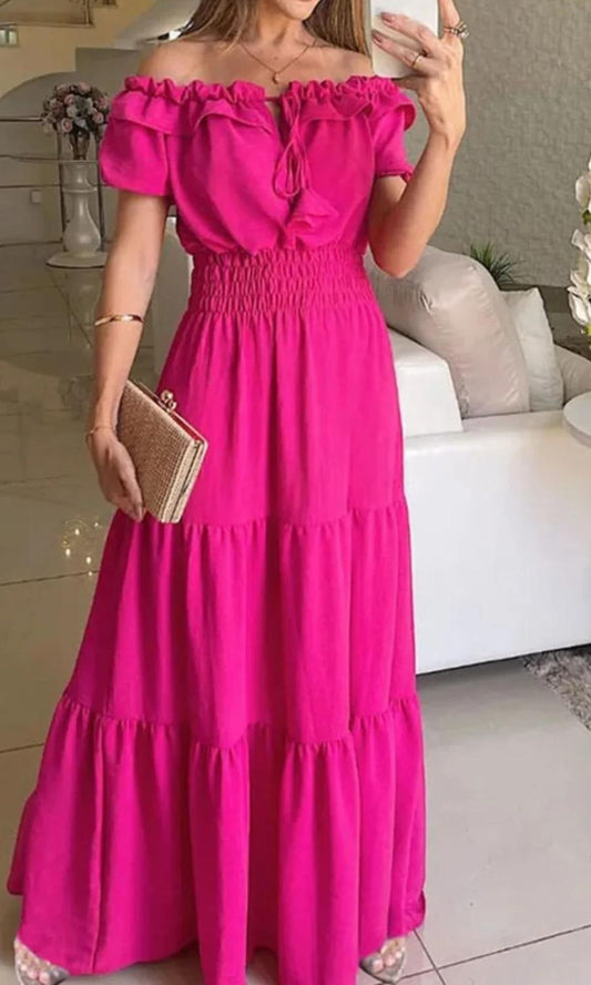 Isabelia™ – Robe d'Été Femme Élégante avec Taille Élastique Confortable