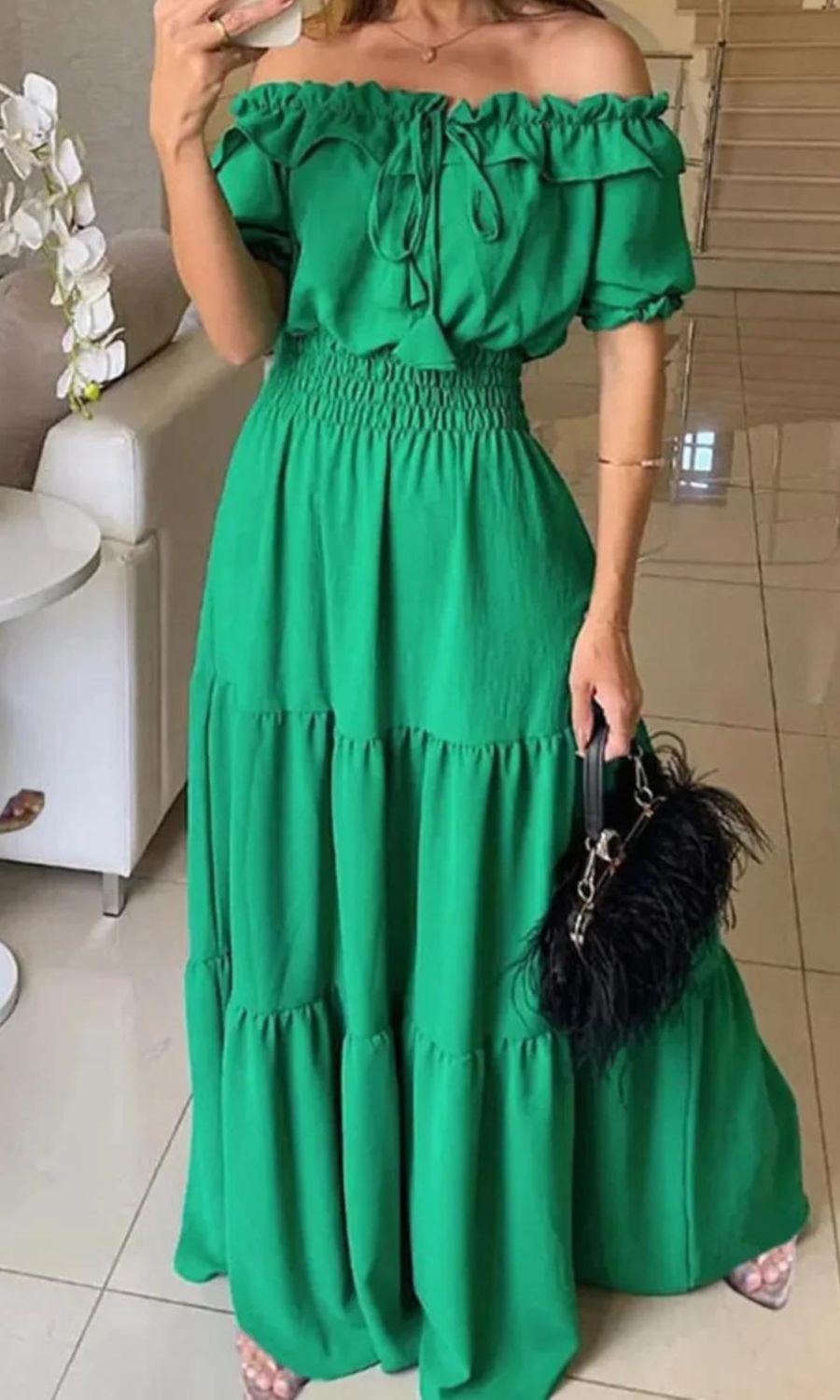 Isabelia™ – Robe d'Été Femme Élégante avec Taille Élastique Confortable