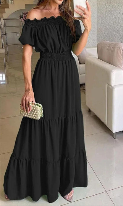 Isabelia™ – Robe d'Été Femme Élégante avec Taille Élastique Confortable