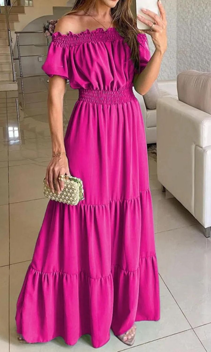 Isabelia™ – Robe d'Été Femme Élégante avec Taille Élastique Confortable