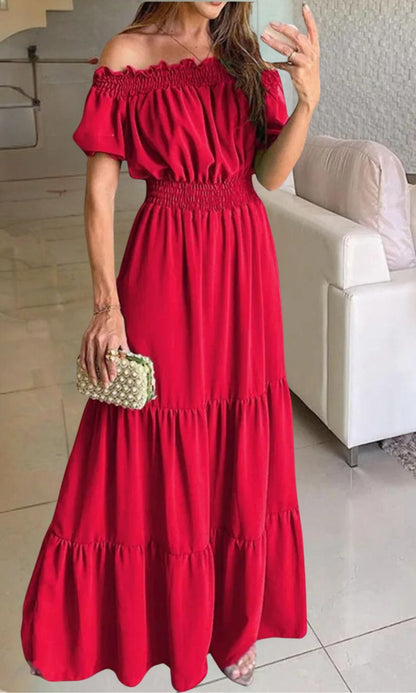 Isabelia™ – Robe d'Été Femme Élégante avec Taille Élastique Confortable