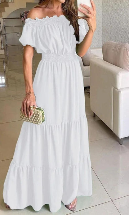 Isabelia™ – Robe d'Été Femme Élégante avec Taille Élastique Confortable