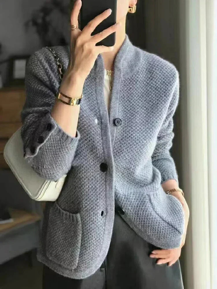Cardigan Élégant Femme Hiver