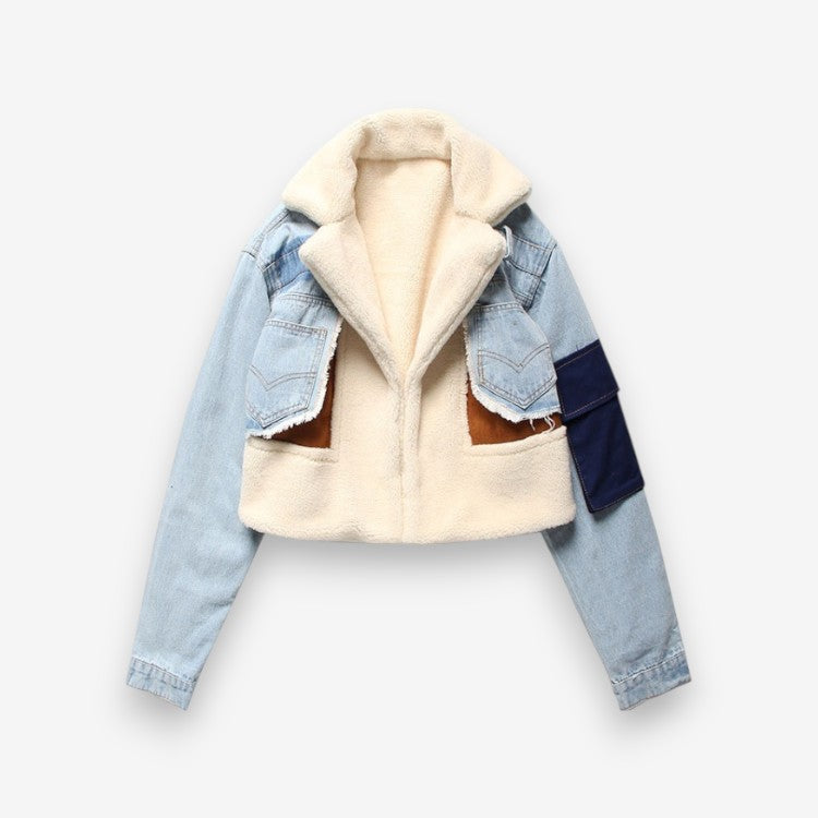 Veste Jean Décontractée Manches Longues - LuxeStyle