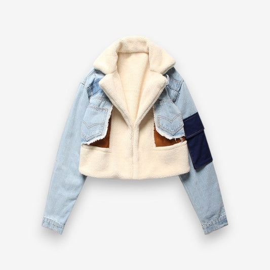 Veste Jean Décontractée Manches Longues - LuxeStyle