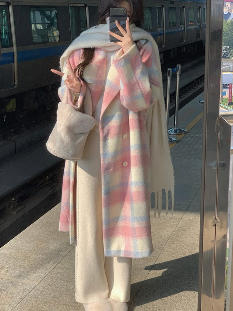 Manteau Femme Élégant Hiver avec Fermeture Boutons