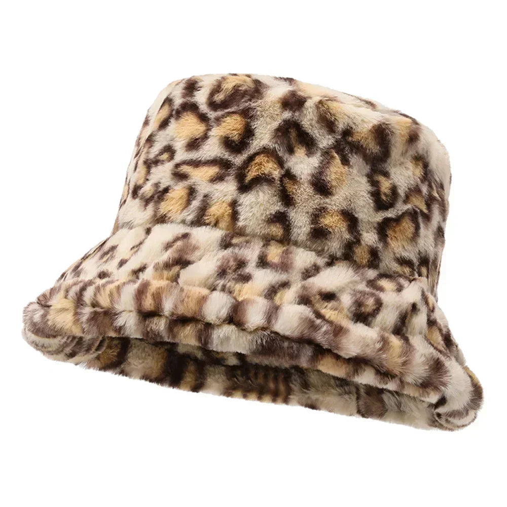 Chapeau Hiver Léopard Doux pour Femme
