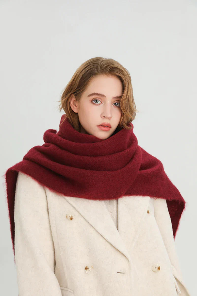 Écharpe Hiver Douce aux Franges pour Femme - LuxeStyle