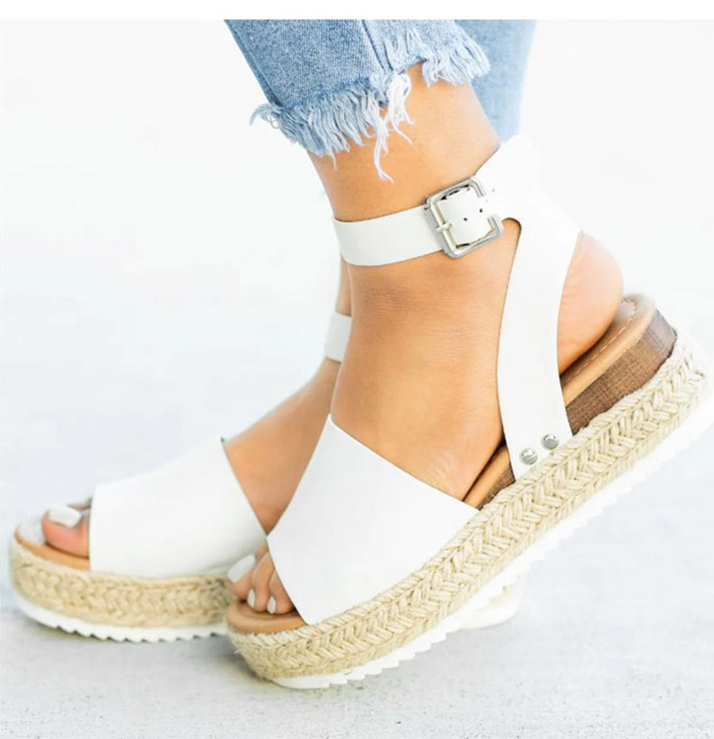 Maya - Sandales plates-formes chic décolletées - LuxeStyle