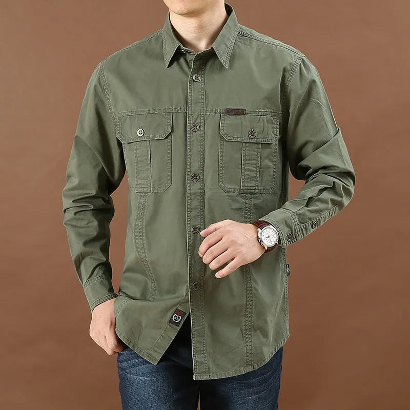 Chemise Homme Manches Longues Élégante et Confortable