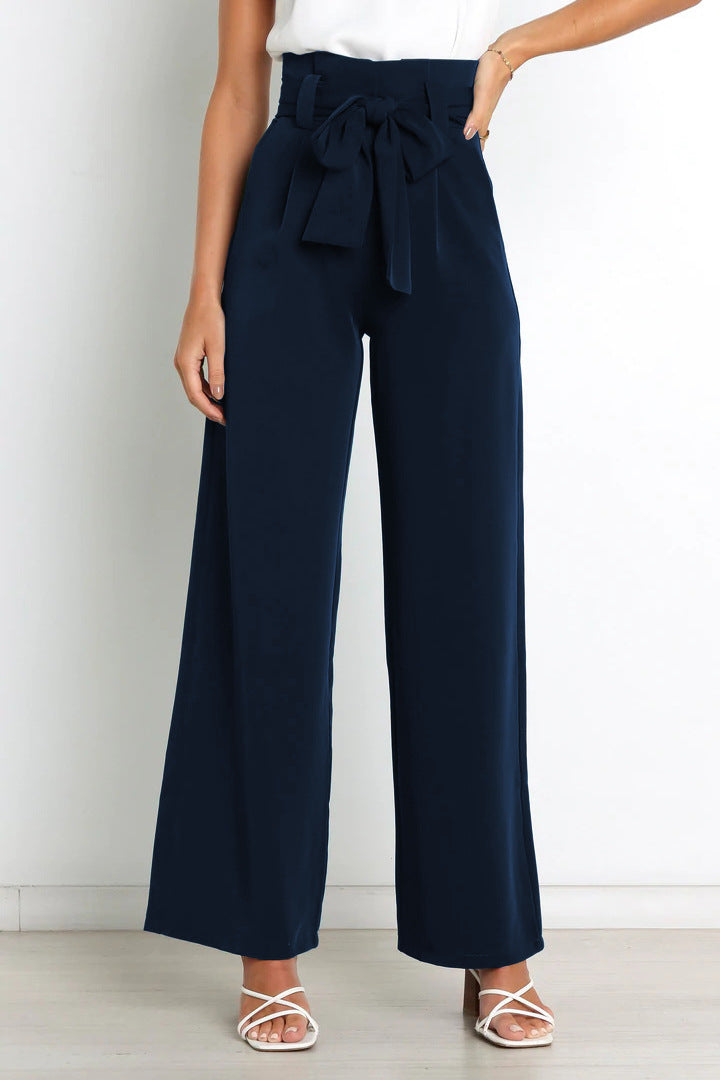 Pantalon Femme Élégant Taille Élevée