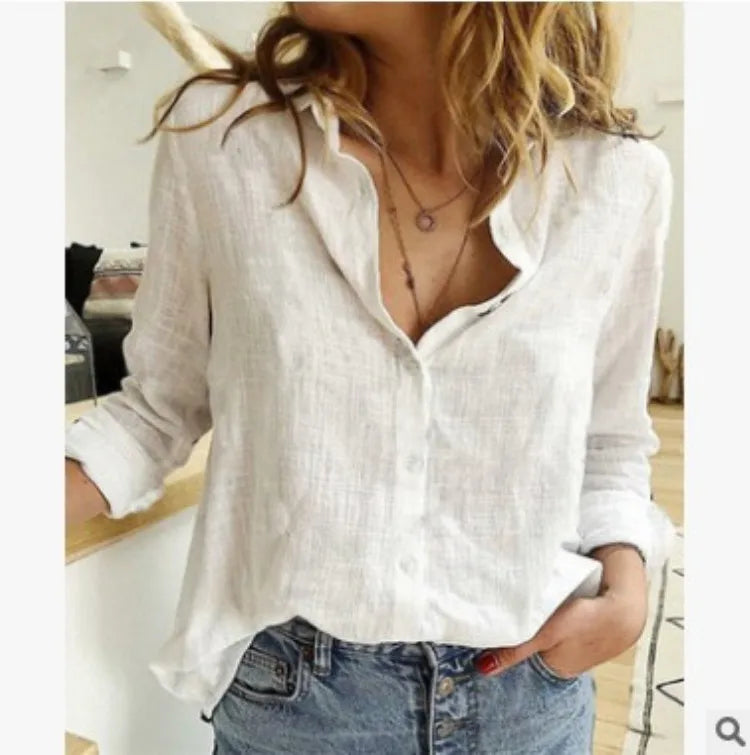Chemise Femme Cotonnée Estivale à Fleur