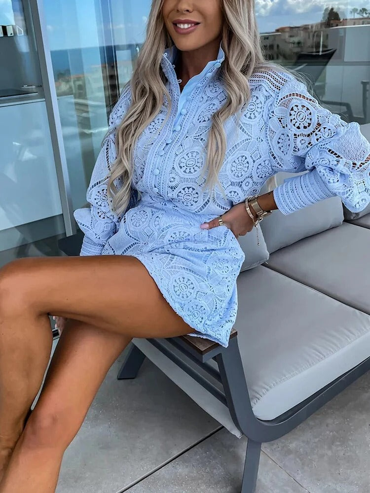 Ensemble Deux Pièces Été pour Femme - Blouse à Manches et Short Court