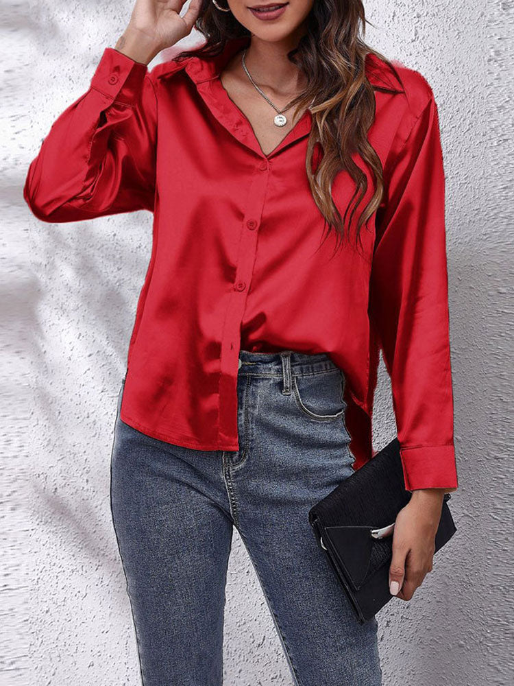 Chemisier femme chic à manches longues