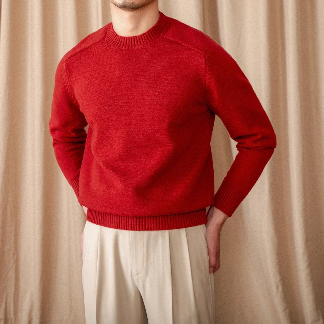 Pull Hiver Chaud Col Rond Homme
