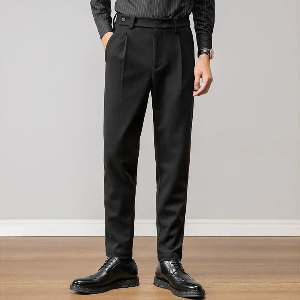 Pantalon Homme Élégant et Confortable à Tissu Stretch