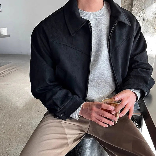 Veste Cuir Élégante Fermeture Éclair - BlxckFR