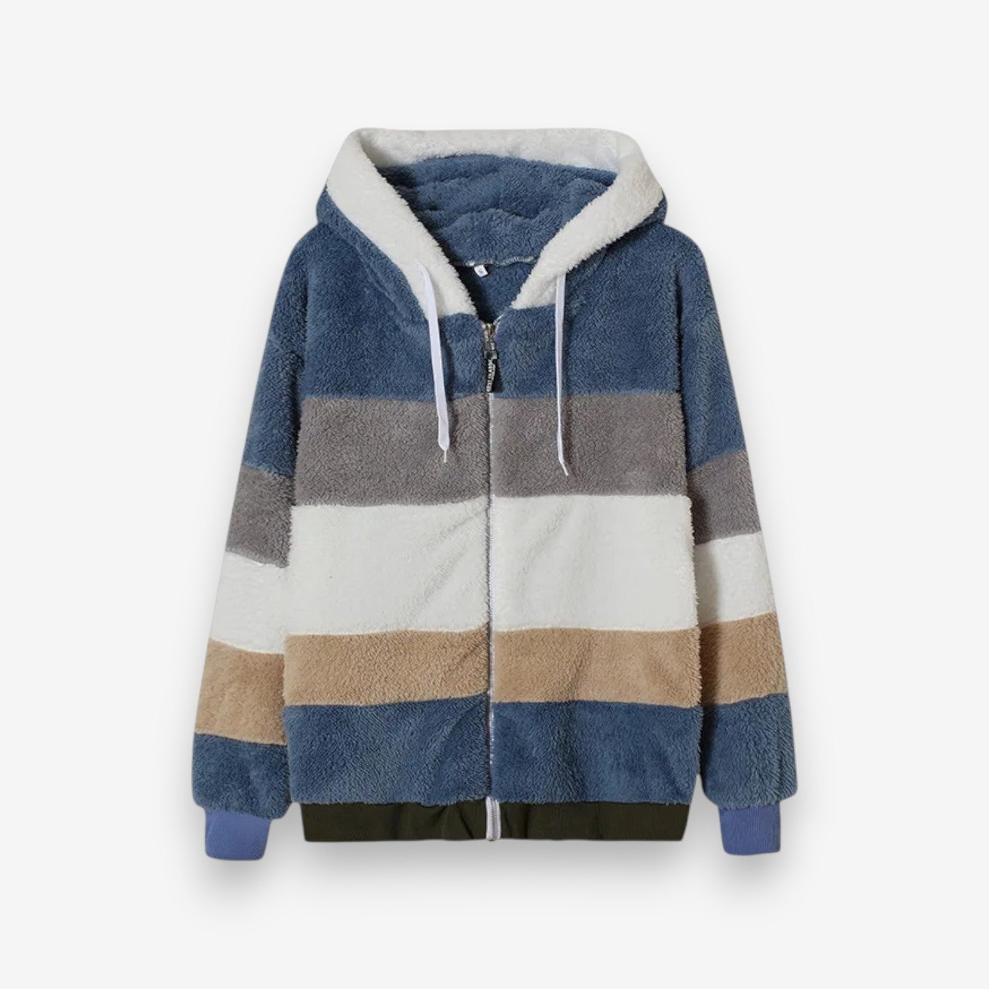 Veste à capuche longue confortable avec poches