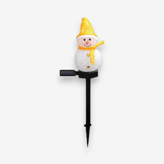 Lumière Solaire de Noël Bonhomme de Neige - LuxeStyle
