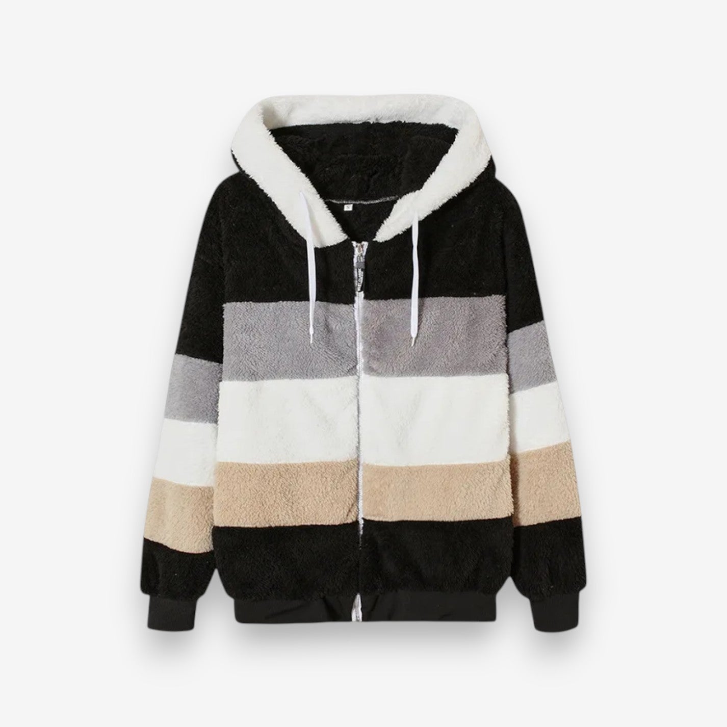 Veste à capuche longue confortable avec poches