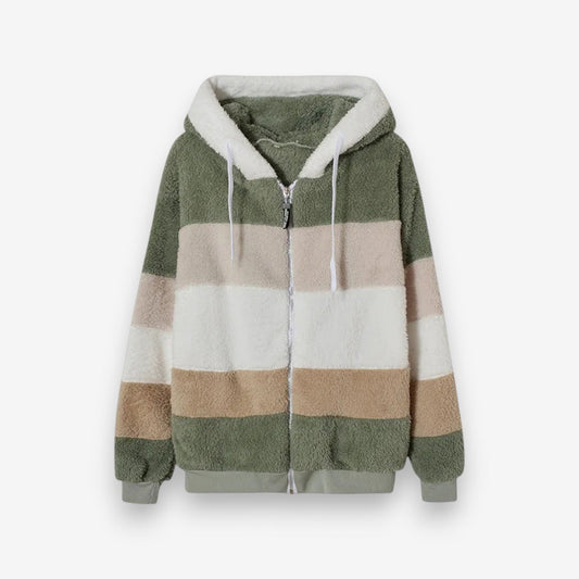 Veste à capuche longue confortable avec poches - LuxeStyle