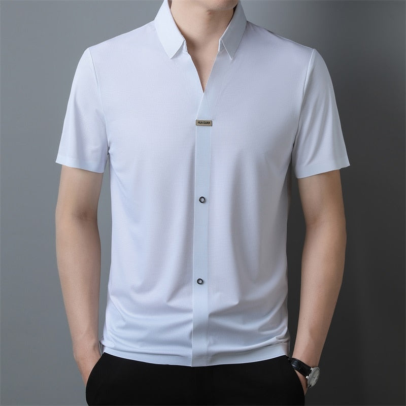 Chemise Classique Homme Manches Longues pour Tous Les Jours