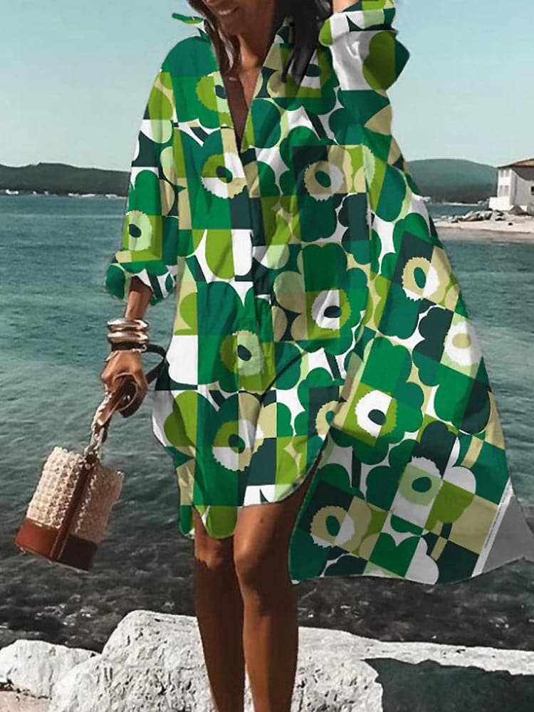 Robe fleurie élégante femme taille moyenne